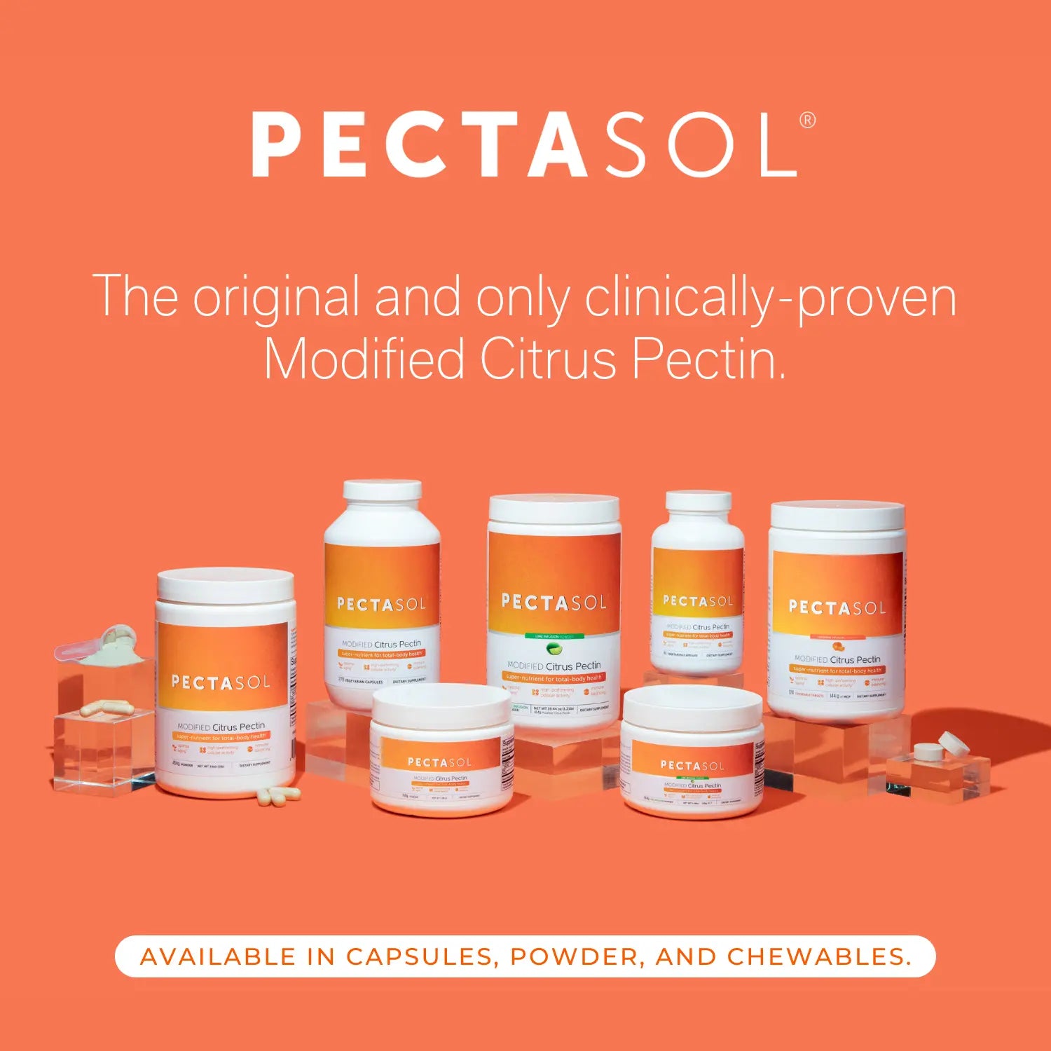 Pectasol Powder PectaSol Chewables | Clinically-Proven Modified Citrus Pectin – ecoNugenics